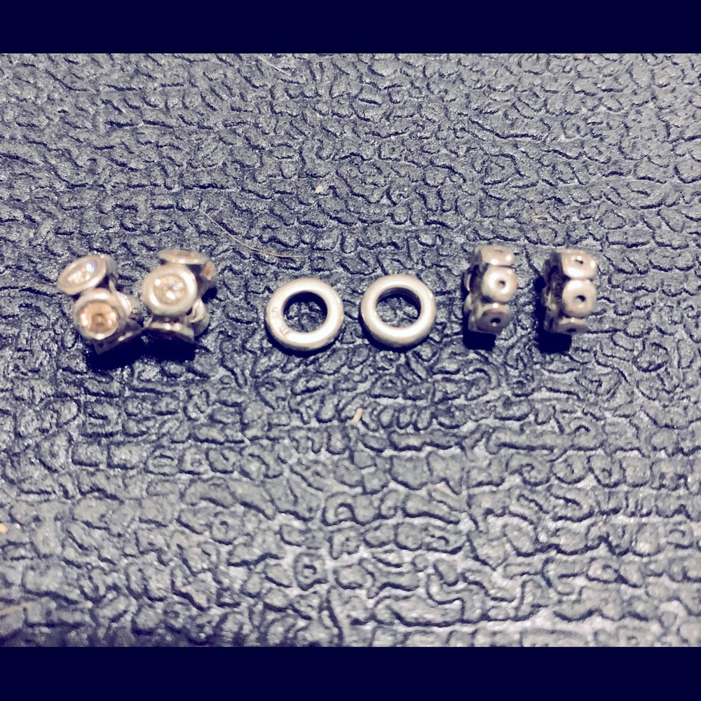 Pandora sterling silver spacers